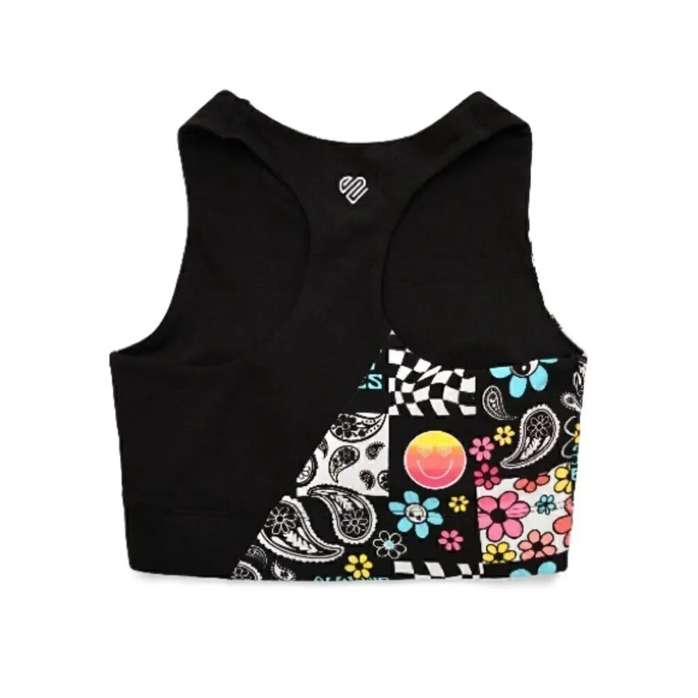 Girls Justice Logo Active Racerback Sports Bra 2-Pack Size 34